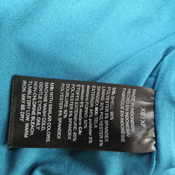 Teal Turquoise Lace-Up Tank Top - Picture 6 of 6